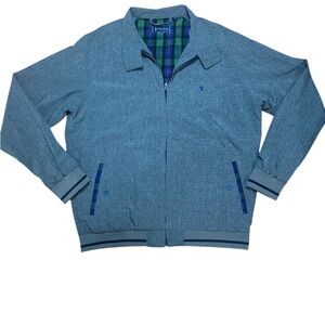 William Murray Golf Full Zip Jacket with Plaid Lining, men’s medium